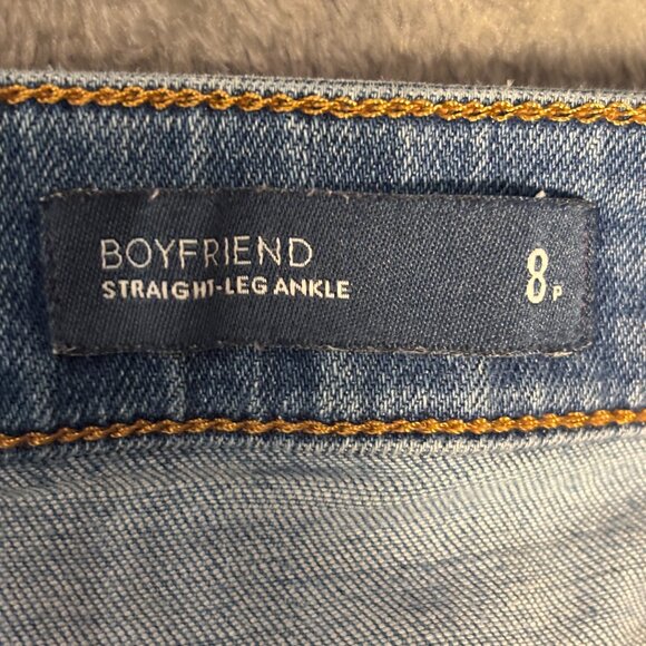 J. Jill Denim Boyfriend Jeans Straight Leg Ankle Size 8P - Picture 3 of 11